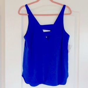 BNWT Amanda U. Royal Blue drapey tank, size M